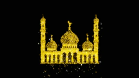 Mosque RGB Alpha Video stock 231966294