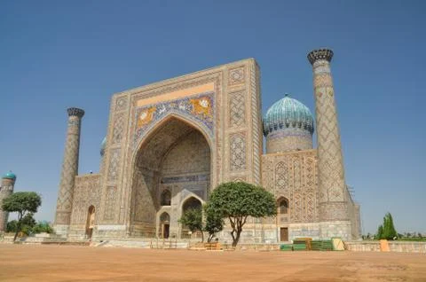 Mosque in Samarkand Stock Photos