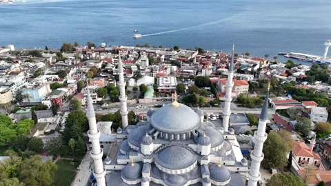 From Mosque to the sea Stock Footage 253622454