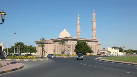 Mosque in Sharjah, UAE 库存影片 34495496