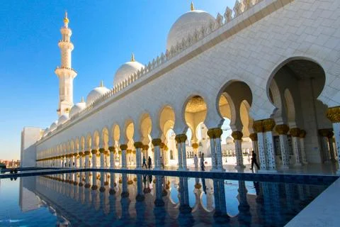 Mosque Sheikh Zayed bin Sultan Al Nahyan ABU DHABI Stock Photos