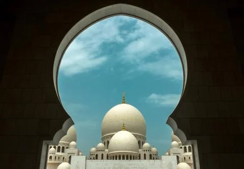 Mosque of Sheikh Zayed in UAE. Stock Photos