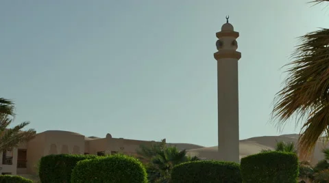 Mosque Side Angle, With Sand dune in Background Stock-Footage 45286622