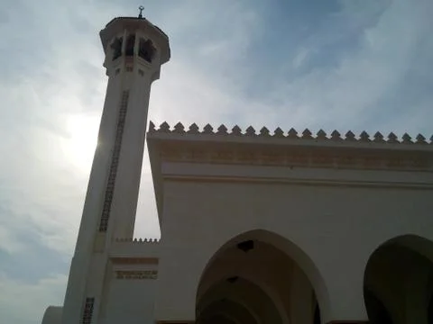 Mosque, sky, sun. Foto stock