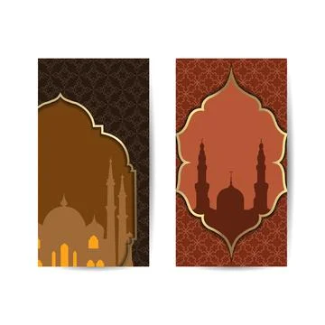 Mosque Suitable for Ramadan and Eid Greeting, Background, Islamic Celebration Stock Illustration