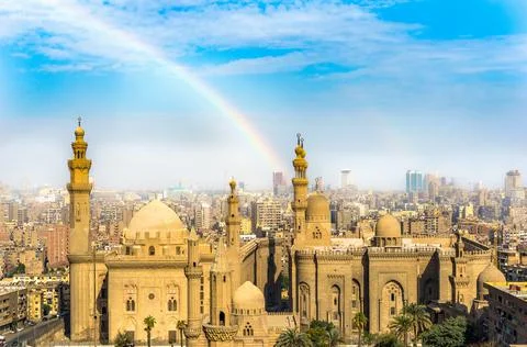Mosque of Sultan Hassan Stock Photos