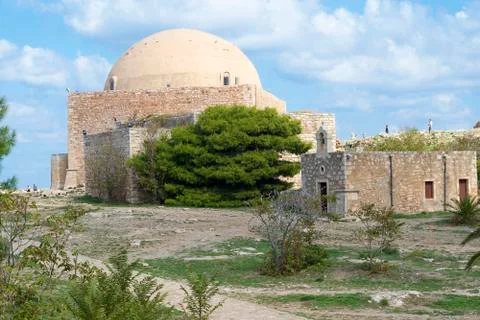 Mosque of Sultan Ibrahim in Fortezza citadel, Rethymno, Crete, Stock Photos