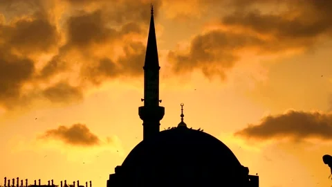 Mosque Sun Gliding Stock Footage 147332669