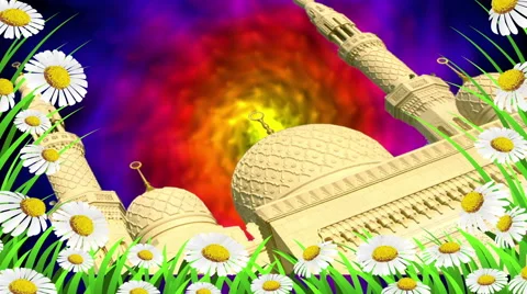 Mosque Sunset Stock Footage 45986521