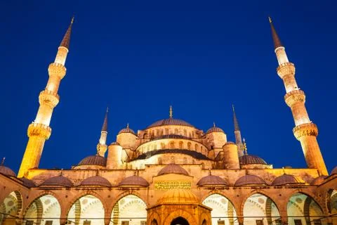 Mosque at sunset Stock-Fotos