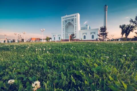 Mosque at sunset Foto stock