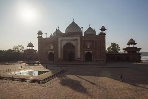 Mosque in the Taj Mahal Complex, Agra, Uttar Pradesh, India Stock Photos