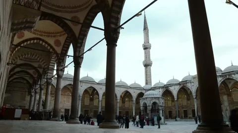 Mosque Time Lapse - View From the Inside Stock Footage 61750343