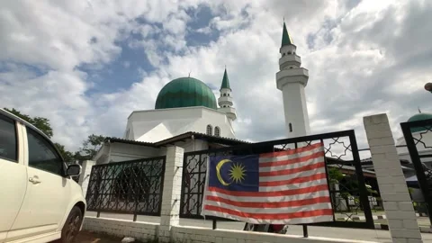 Mosque Timelapse Day Time Malaysia Stock Footage 226302772