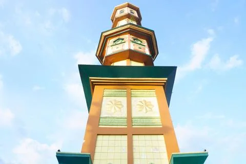 The mosque tower Stock Photos