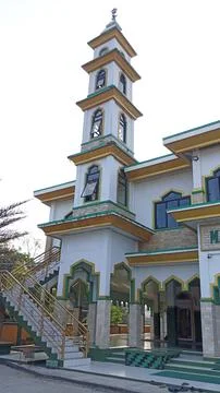 A mosque tower Stock Photos
