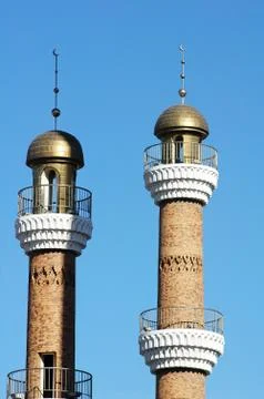 Mosque towers Stock Photos