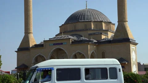 A mosque with two minarets Stock Footage 234743491