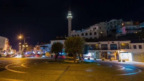 Mosque in Ulcinj, timelapse 스톡 동영상 69825695