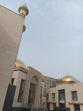 Mosque Umar Ibn Al-Khattab Mosque at Almaty, Kazakhstan Stock Photos
