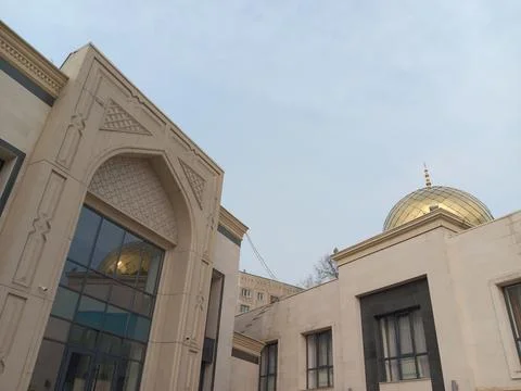 Mosque Umar Ibn Al-Khattab Mosque at Almaty, Kazakhstan Stock Photos