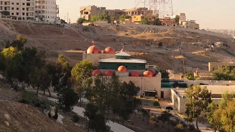 Mosque with Unique Domes in Aleppo Syria Reflecting Faith and Urban Resilience Video stock 324788915