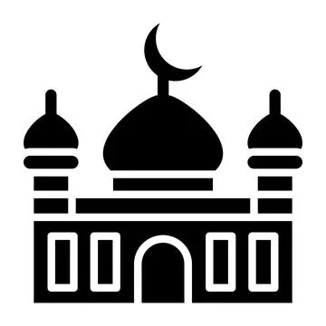 Mosque Vector Icon Design Illustration Stock Illustration