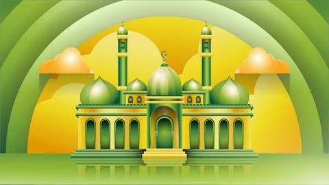 Mosque Vector illustration Illustrazione stock