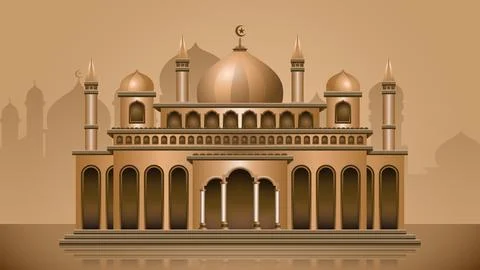 Mosque Vector illustration Illustrazione stock