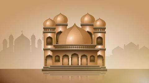 Mosque Vector illustration Illustrazione stock
