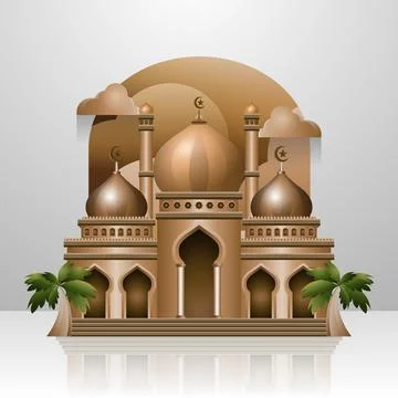 Mosque Vector illustration Illustrazione stock