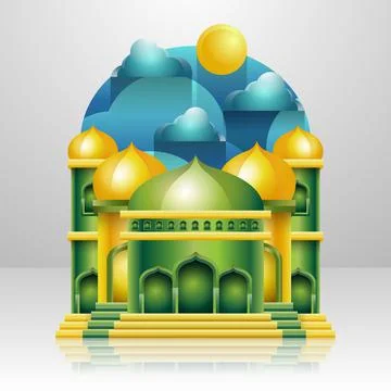 Mosque Vector illustration Illustrazione stock