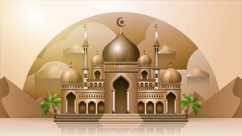 Mosque Vector illustration Illustrazione stock