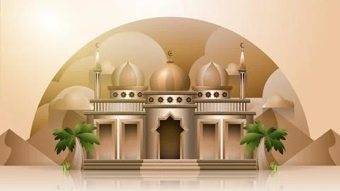 Mosque Vector illustration Illustrazione stock