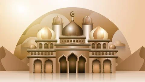 Mosque Vector illustration Stock Illustration
