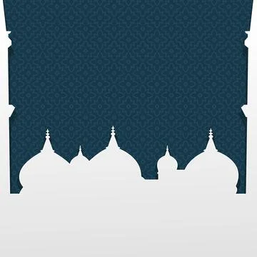 Mosque vector illustration. Islamic celebration design element concept for po Stock Illustration