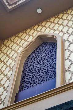 Mosque ventilation ornament with islamic pattern Foto stock