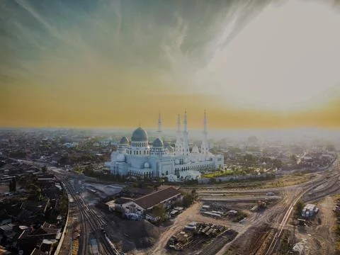 Mosque View Landscape Stock Photos