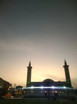 The mosque view at the night Foto stock