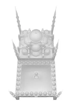 Mosque white 3d rendering Stock Illustration