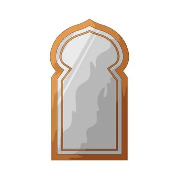 Mosque window illustration Stock Illustration