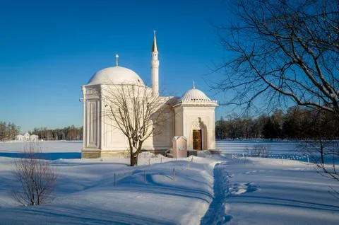 Mosque at winter Stock Photos