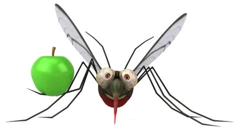 Mosquito - 3D Illustration Stock Illustration