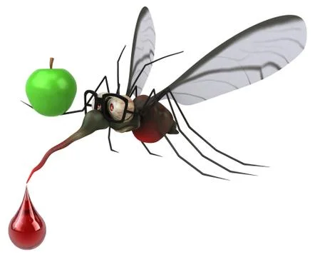 Mosquito - 3D Illustration Illustrazione stock