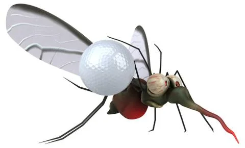 Mosquito - 3D Illustration Illustrazione stock