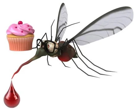 Mosquito - 3D Illustration イラスト素材
