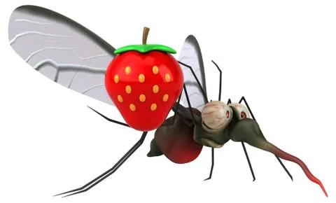 Mosquito - 3D Illustration Stock Illustration