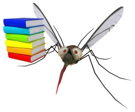 Mosquito - 3D Illustration Stock Illustration