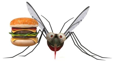 Mosquito - 3D Illustration Illustrazione stock