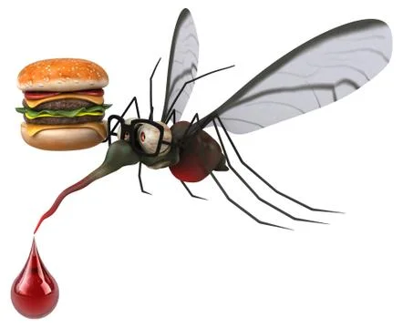 Mosquito - 3D Illustration イラスト素材